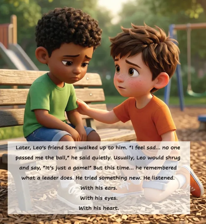 Illustration from The Brave Kid Inside You: Leaders Listen